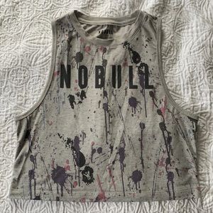 NoBull Limited Edition Splattered Paint Cropped Tank